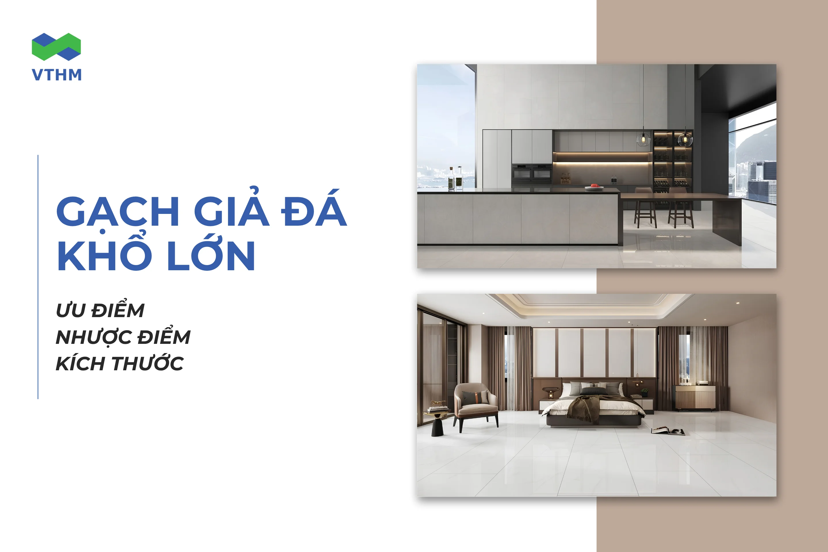 Top 10+ mẫu gạch giả đá khổ lớn cao cấp, đẹp tự nhiên cho không gian sống
