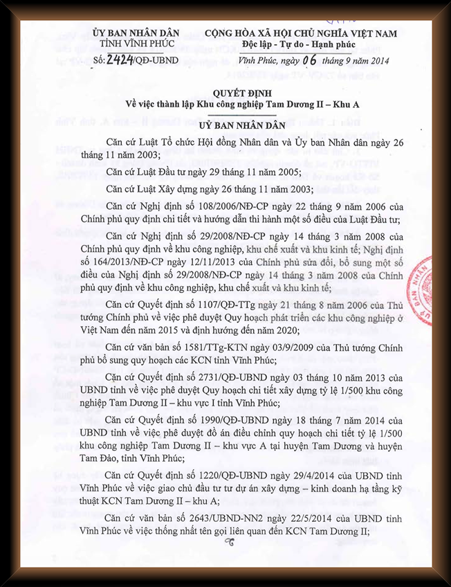 QĐ số 2096/QĐ-TT ngày 20/10/2014